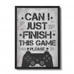 FRAMED Gaming Sign For Boys Bedroom Decor Man Cave Sign