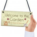 Cute Garden Sign Summer House Plaque Summer House Accessories