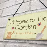 Cute Garden Sign Summer House Plaque Summer House Accessories