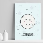 Cute Blue Nursery Print For Boys Bedroom Baby Nursery Print 