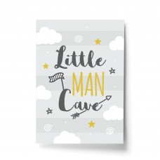 Nursery Print For Boy Bedroom Little Man Cave Sign Nursery Decor