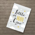 Nursery Print For Boy Bedroom Little Man Cave Sign Nursery Decor