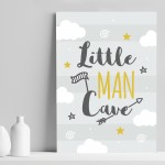 Nursery Print For Boy Bedroom Little Man Cave Sign Nursery Decor