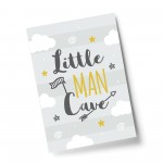 Nursery Print For Boy Bedroom Little Man Cave Sign Nursery Decor