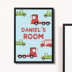 Bedroom Sign Personalised Bedroom Print Framed Boy Bedroom Decor
