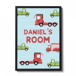 Bedroom Sign Personalised Bedroom Print Framed Boy Bedroom Decor