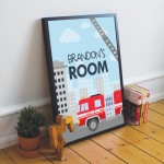 PERSONALISED Boys Bedroom Sign Any Name Little Boys Bedroom