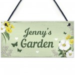 Personalised Garden Hanging Sign Backyard Allotment Shed Sign