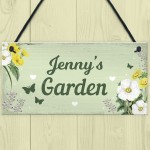 Personalised Garden Hanging Sign Backyard Allotment Shed Sign