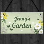 Personalised Garden Hanging Sign Backyard Allotment Shed Sign