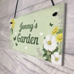 Personalised Garden Hanging Sign Backyard Allotment Shed Sign