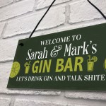 PERSONALISED Gin Bar Sign Garden Sign Gin Shed Sign Kitchen Sign