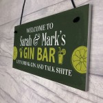 PERSONALISED Gin Bar Sign Garden Sign Gin Shed Sign Kitchen Sign