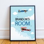 PERSONALISED Nursery Print Framed Boys Nursery Decor Wall Art