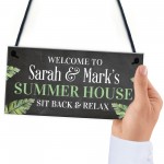 PERSONALISED Summer House Plaque Garden Sign Shed Sign 