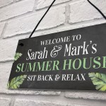 PERSONALISED Summer House Plaque Garden Sign Shed Sign 