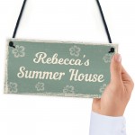 PERSONALISED Summer House Sign Summerhouse Accessories 