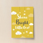 Nursery Quote Print Yellow Nursery Decor Boy Girl Bedroom Decor
