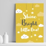 Nursery Quote Print Yellow Nursery Decor Boy Girl Bedroom Decor