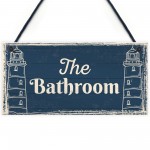 The Bathroom Nautical Bathroom Sign Decorations Shabby Chic