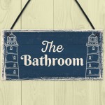 The Bathroom Nautical Bathroom Sign Decorations Shabby Chic