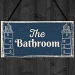 The Bathroom Nautical Bathroom Sign Decorations Shabby Chic