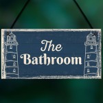The Bathroom Nautical Bathroom Sign Decorations Shabby Chic