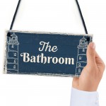 The Bathroom Nautical Bathroom Sign Decorations Shabby Chic