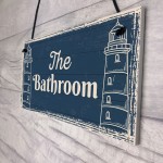 The Bathroom Nautical Bathroom Sign Decorations Shabby Chic