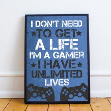 Funny Gamer Gift Gaming Framed Print Gaming Print For Wall