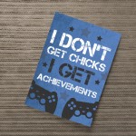 Gamer Novelty Gifts Blue Gaming Sign Boys Bedroom Wall Art