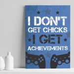 Gamer Novelty Gifts Blue Gaming Sign Boys Bedroom Wall Art