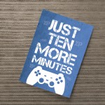 Novelty Gamer Gifts Gaming Print Blue Gaming Sign Son Gifts