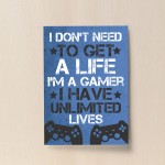 Gaming Wall Art For Boys Bedroom Gaming Sign Bedroom Wall Art