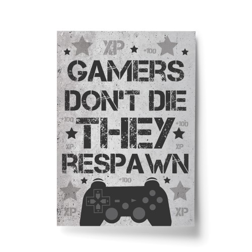 Grey Gaming Sign For Wall Gamer Gifts For Son Brother Dad