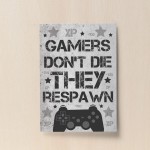 Grey Gaming Sign For Wall Gamer Gifts For Son Brother Dad