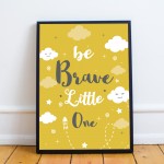 Yellow Nursery Prints Baby Room Wall Art Decor Kids Bedroom Gift