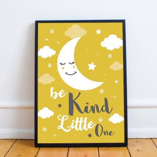 Yellow Nursery Wall Art Baby Girls Boys Nursery Prints Kids Room