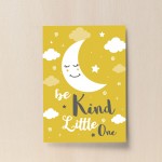 Yellow Nursery Wall Art Print Baby Girls Boys Nursery Room Decor