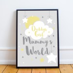 Daddys Girl Nursery Print Girl Nursery Decor Girl New Baby Gift