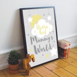 Daddys Girl Nursery Print Girl Nursery Decor Girl New Baby Gift