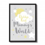 Daddys Girl Nursery Print Girl Nursery Decor Girl New Baby Gift