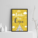 Little Babe Cave Nursery Quote Print Girls Nursery Decor Gifts