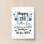 PERSONALISED 1st Fathers Day Gift From Daughter Son Keepsake