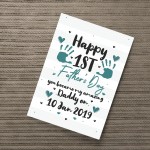 PERSONALISED 1st Fathers Day Gift From Daughter Son Keepsake