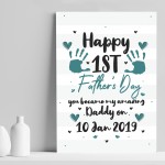 PERSONALISED 1st Fathers Day Gift From Daughter Son Keepsake