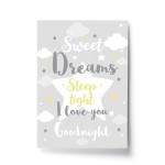 Sweet Dreams Nursery Print Girl Nursery Print Boy Nursery Decor