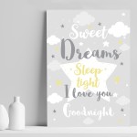 Sweet Dreams Nursery Print Girl Nursery Print Boy Nursery Decor