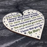 Daddy's Girl Hanging Wooden Heart FATHERS DAY Gift For Him 