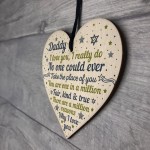Daddy Daughter Gifts Fathers Day Gift Wooden Heart Dad Birthday 